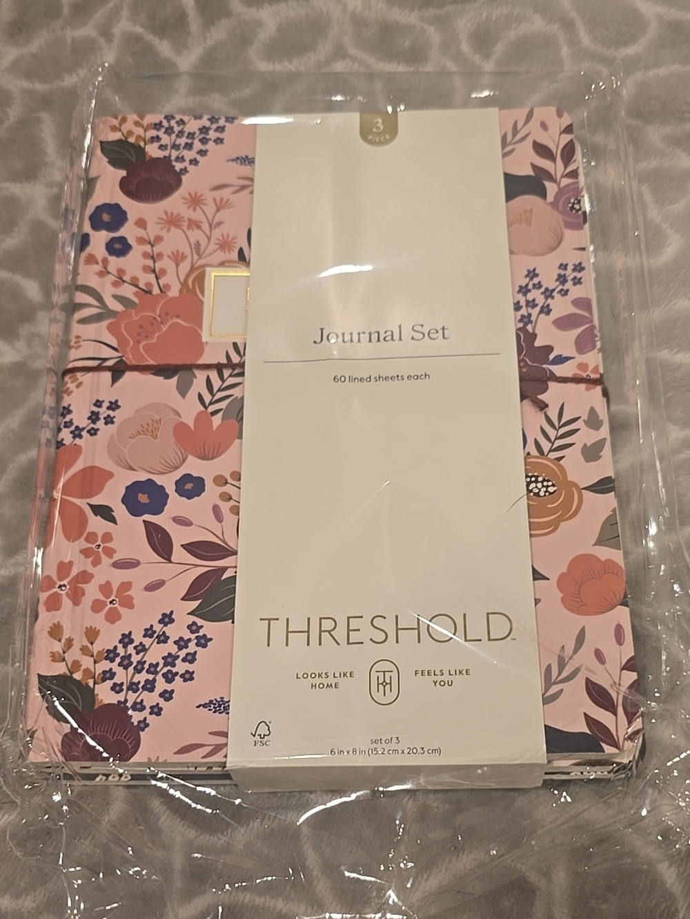 ❤️10/$40 New Threshold Pink Floral Hardcover Journal Set